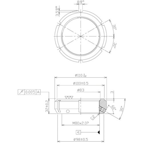 NIKKI 精密ロックナット SFZシリーズ M8