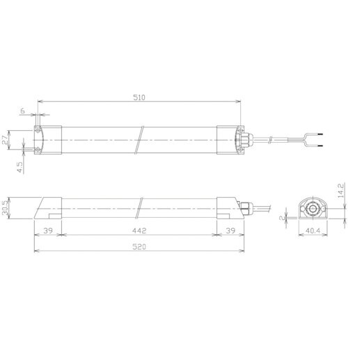 NIKKI 簡易防水型LEDリニアライト 16W
