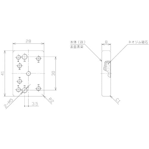 NIKKI LED投光器用マグネットブラケット