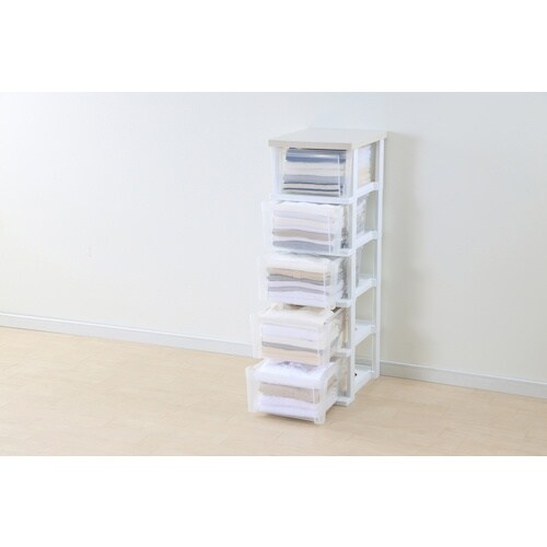 IRIS 284286 ウッドトップチェストスリム