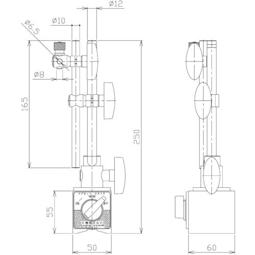 NIKKI マグネットスタンド 傾斜ロック型