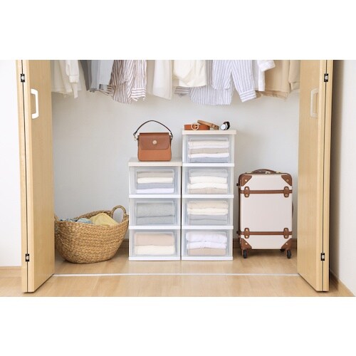 IRIS 284282 ウッドトップチェストスリム