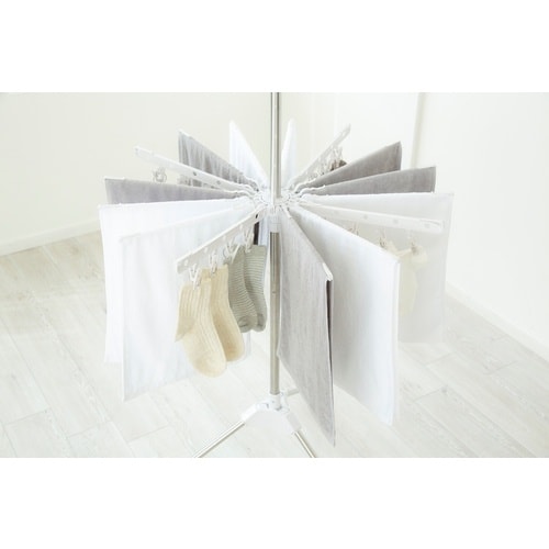 IRIS 529243ハンガーバー付きパラソル物干