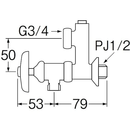 SANEI 偏心分岐バルブ