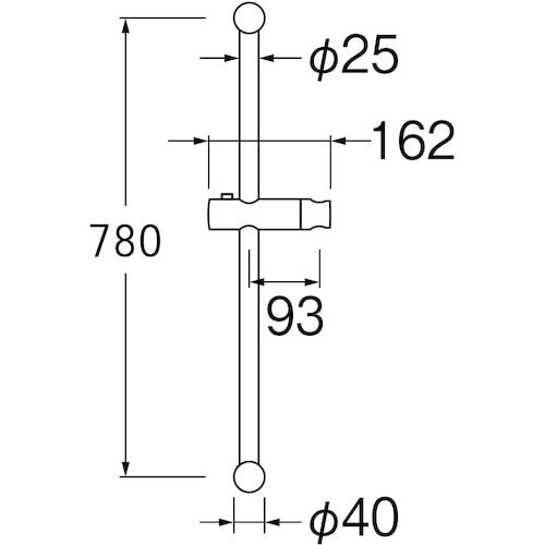 SANEI スライドバー(ボタン式)