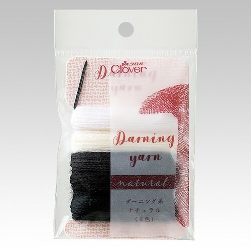 CLOVER ダーニング糸ナチュラル モノクロ