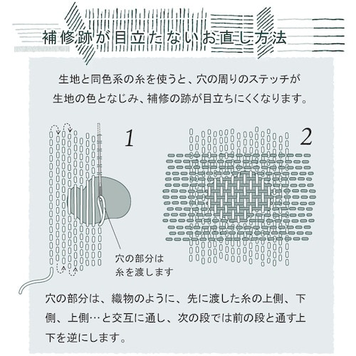 CLOVER ダーニング糸ナチュラル モノクロ