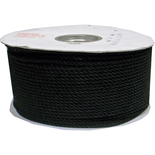 まつうら 綿ロープ(3打ち)9mmΦ×200m 黒