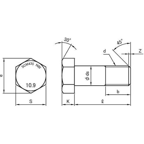 SUNCO 10.9 六角ボルト NBI 8×20