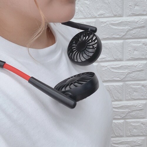 グリーンクロス ネックツインファン ブラック HC