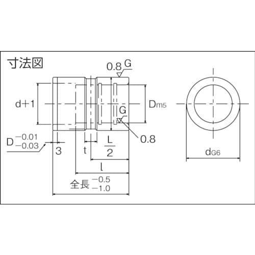 TRUSCO ガイドブシュ(ストレートタイプ)