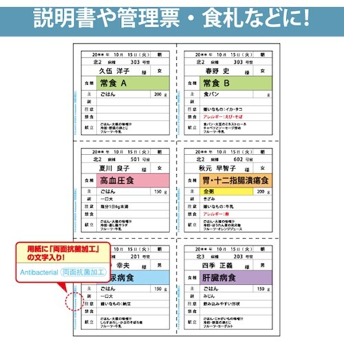 HISAGO マルチプリンタ帳票 抗菌紙 A4 白