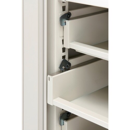 TRUSCO M3型ユニット中量棚 両開きアクリル