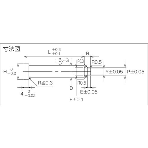 TRUSCO ランナーロックピン(ハードロック・ス