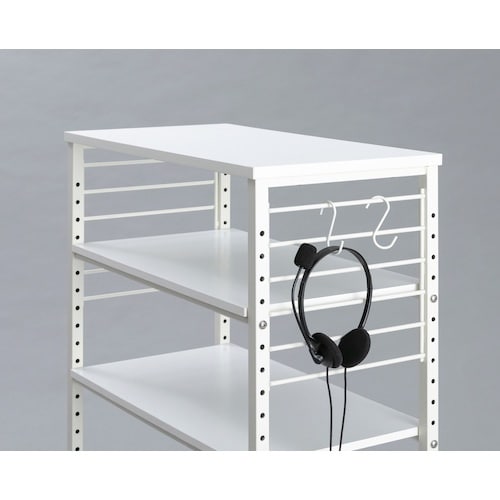 IRIS 285290 デスクサイドワゴン ホワイ