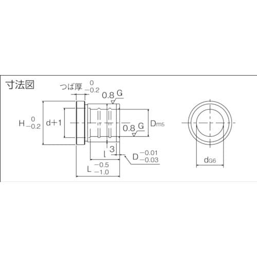 TRUSCO ガイドブシュ(ヘッド付タイプ)