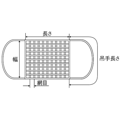 TRUSCO PPロープモッコ 3.0m角(使用荷