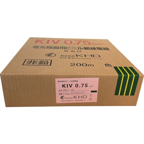 KHD KIV0.75 緑/黄 200m