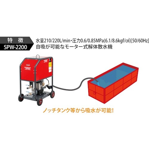 スーパー工業 200V散水機 SPW−2200(4