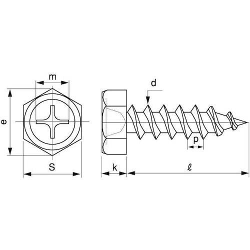 SUNCO ステン(+)Aアプセット 8×25 (