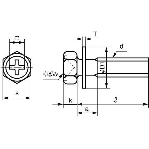 SUNCO 組込みねじ (+)アプセットPD=1(