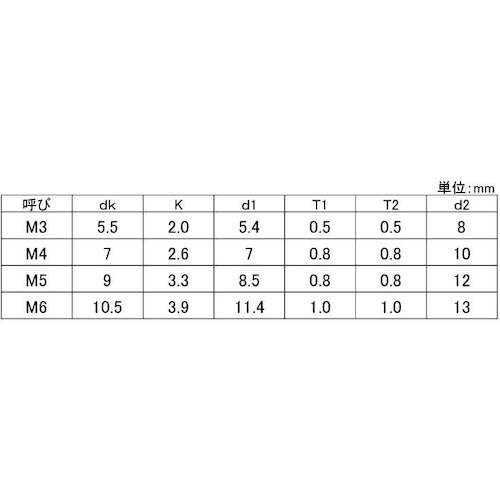 SUNCO 組込みねじ ナベP=3N(丸W+SW+