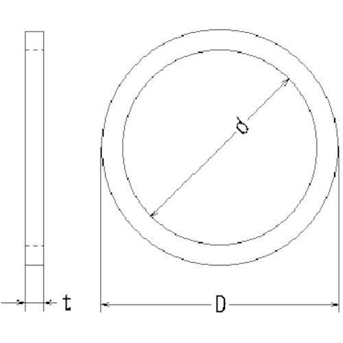 SUNCO 銅パッキン(管用) 20×26×1.0