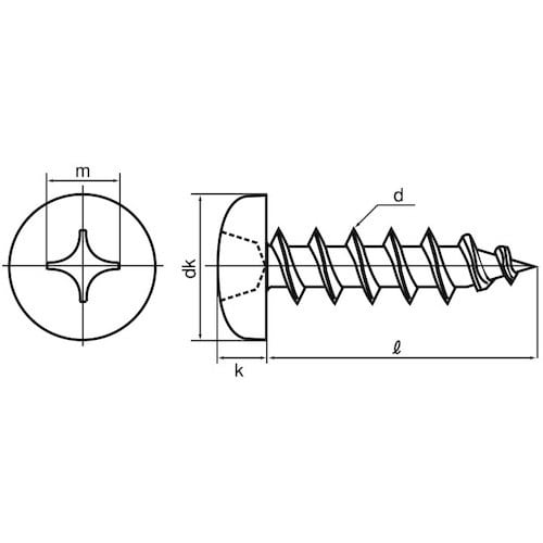 SUNCO ユニクロ Aナベネジパック 4×45(