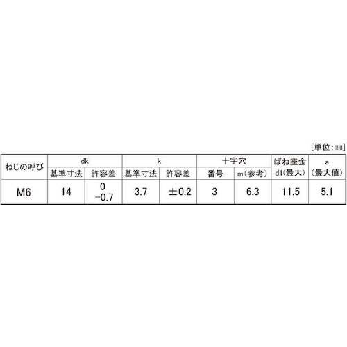 SUNCO 組込みねじ (+)トラス P=2(鉄(