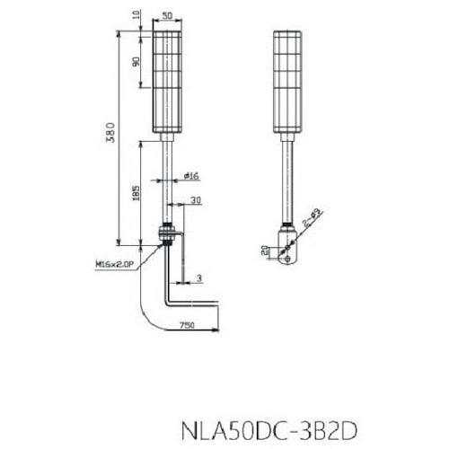 NIKKI 積層式アラームライト NLA50シリー
