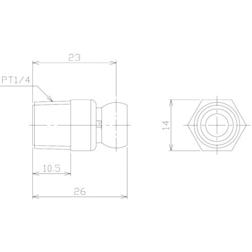NIKKI クーラントシステム1/4 コネクター