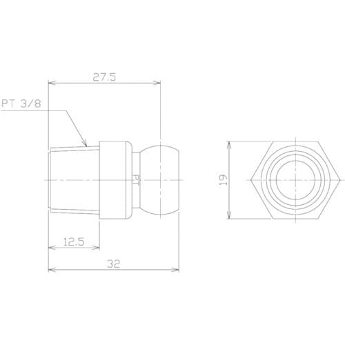 NIKKI クーラントシステム3/8 コネクター