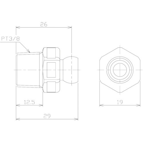 NIKKI クーラントシステム1/4 コネクター