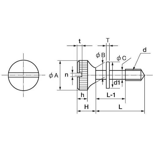 SUNCO 組込みねじ (−)化粧ビスP=N(SU