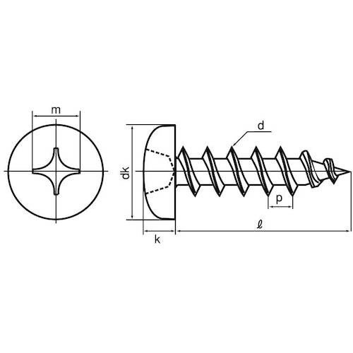 SUNCO BC (+)Aナベ 4×15 (120