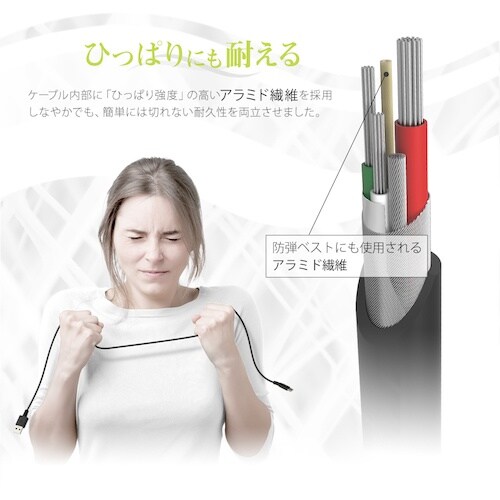 Owltech USB Type−Cケーブル やわ