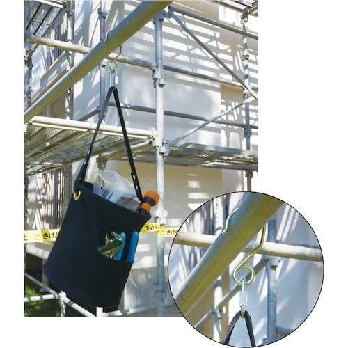 コヅチ 単管フック 小判型連結カン付