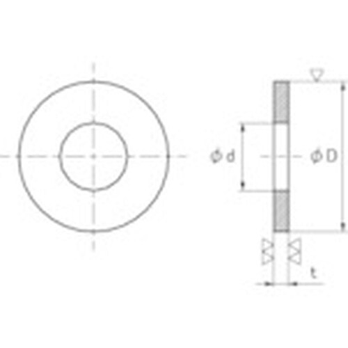 TRUSCO 丸ワッシャー ユニクロ 6.5X16