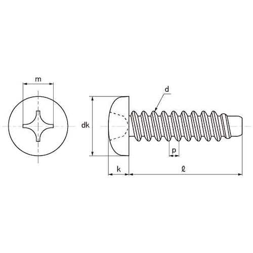 SUNCO クロメ−ト (+)B0ナベ 4×8 (