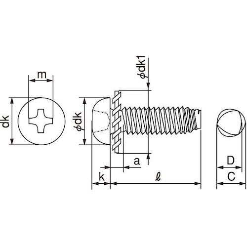 SUNCO 三価ホワイト SタイプナベLO=2外歯