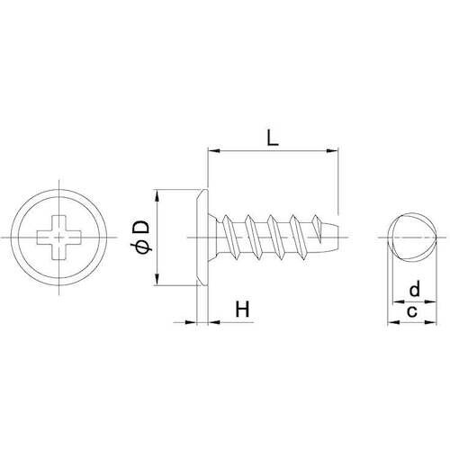 SUNCO ニッケル (+)スリムヘッド Pタイプ
