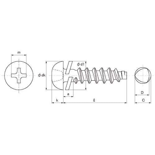 SUNCO 三価ホワイト BタイプナベP=2 2.
