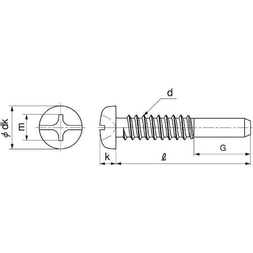 SUNCO ステン(+−)BPナベ G=10 4×