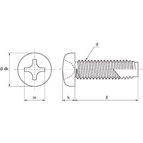 SUNCO クローム (+)C1ナベ 4×8 (2