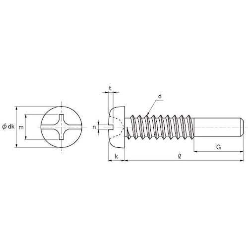 SUNCO ステン(+−)BPナベ G=15 4×