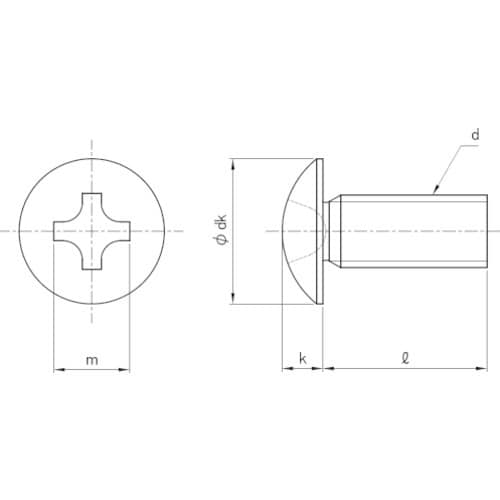 TRUSCO トラス頭小ねじ 三価白 M4×8 5