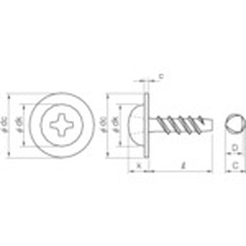 TRUSCO (+)ナベワッシャーヘッド低トルクね