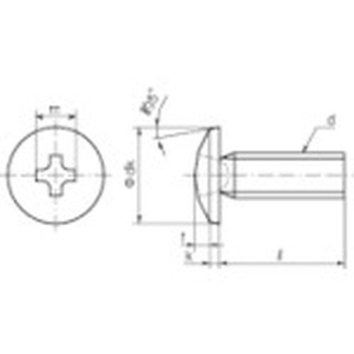 TRUSCO バインド頭小ねじ ステンレス 全ねじ