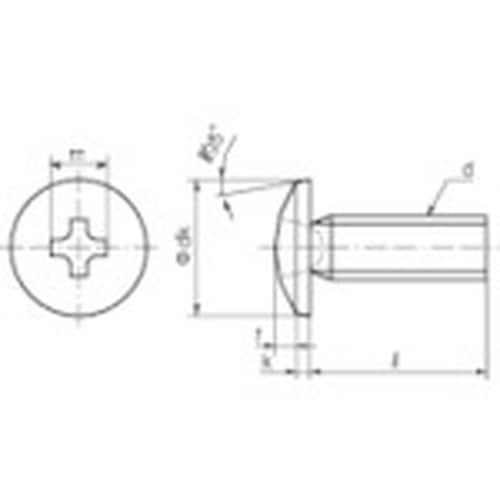 TRUSCO バインド頭小ねじ ステンレス 全ねじ