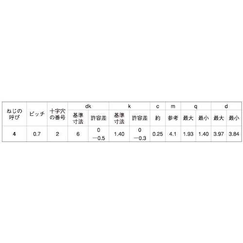 SUNCO GB ステン(+)C0サラ D=6 小